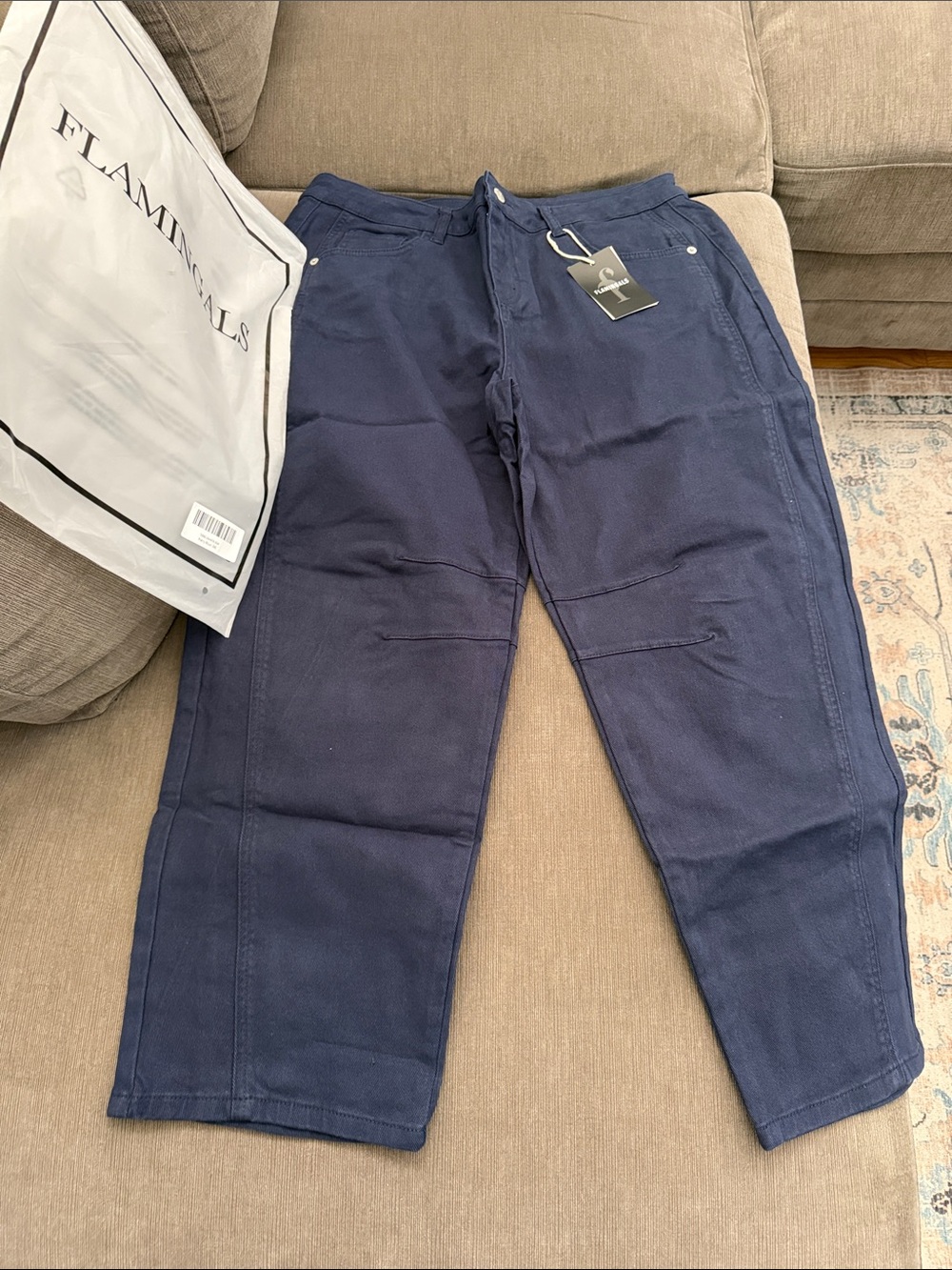 Flamingals Navy Blue 2XL Pants